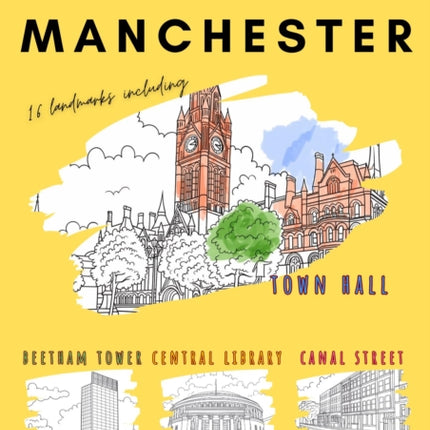 Manchester Colouring Book A4
