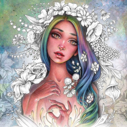 Wildflower Folk Coloring Book