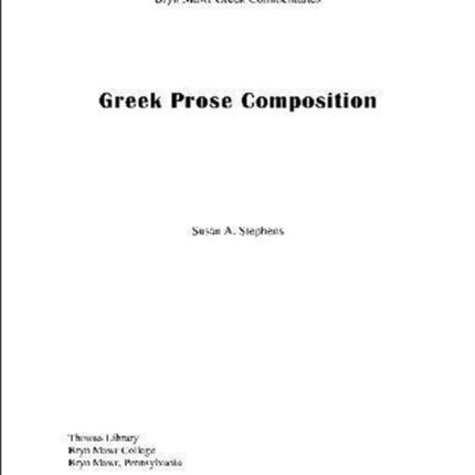 Greek Prose Composition