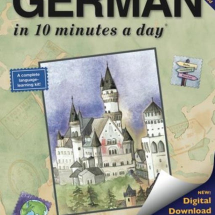 GERMAN in 10 minutes a day Language Course for Beginning and Advanced Study Includes Workbook Flash Cards Sticky Labels Menu Guide Software  Grammar Bilingual Books Inc Publisher