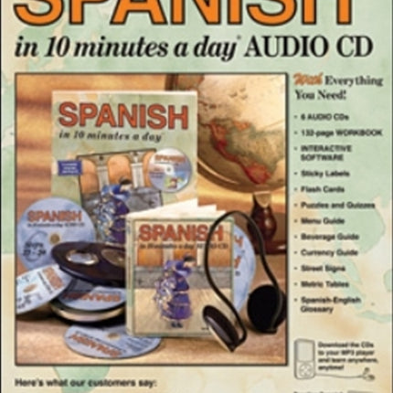 SPANISH in 10 minutes a dayreg BOOK  AUDIO