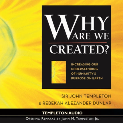 Why Are We Created