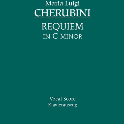 Requiem in C minor: Vocal score