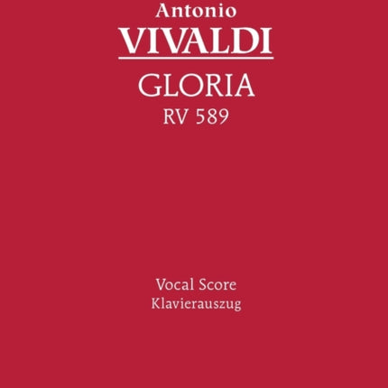 Gloria, RV 589: Vocal score