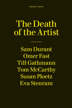 The Death of the Artist A 24Hour Book A Twentyfourhour Book