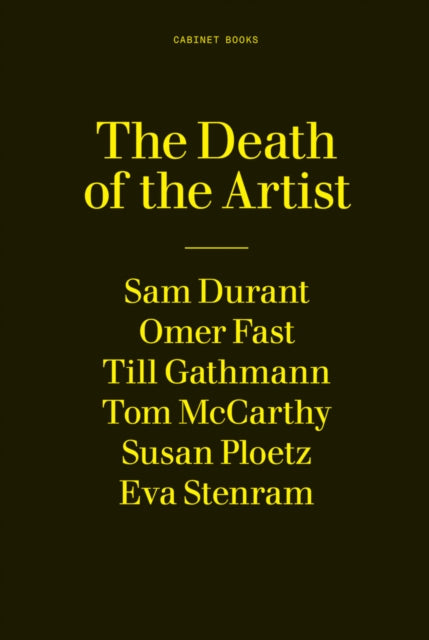 The Death of the Artist A 24Hour Book A Twentyfourhour Book