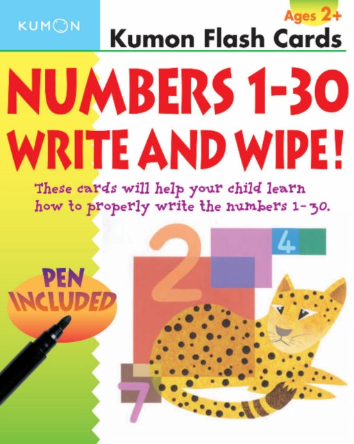 Numbers 1-30 Write & Wipe Flash Cards