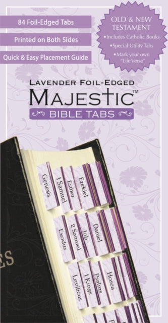 Majestic Bible Tabs Lavender Majestictm Bible