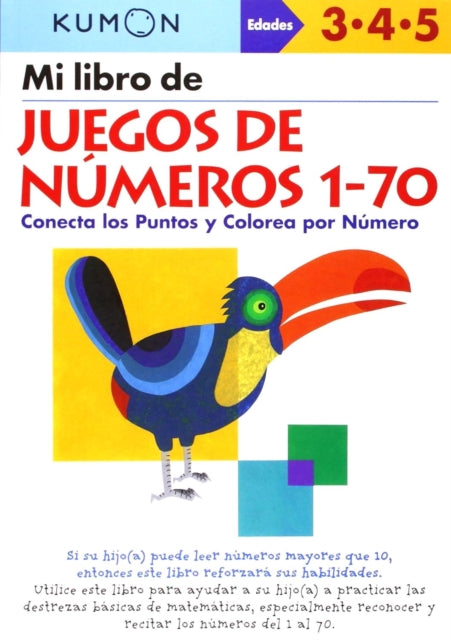 Kumon Mi Libro de Juegos de Numeros 1-70