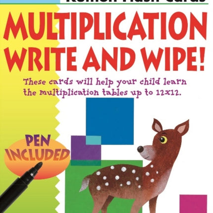 Multiplication Write & Wipe: Kumon Flash Cards