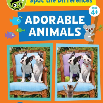 Spot The Differences: Adorable Animals: 50 Picture Puzzles, Thousands of Challenges