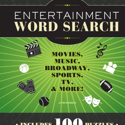 Entertainment Word Search: Movies, Music, Broadway, Sports, TV & More