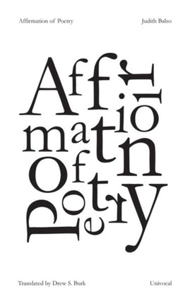 Affirmation of Poetry