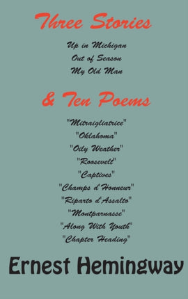 Three stories and ten poems