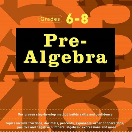 Pre-Algebra Workbook Grades 6-8