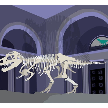 T-Rex Dinosaur Art Print 11x14