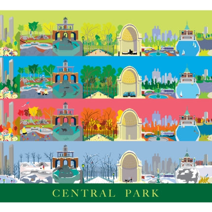 New York City's Central Park Seasons Art Print 11x14