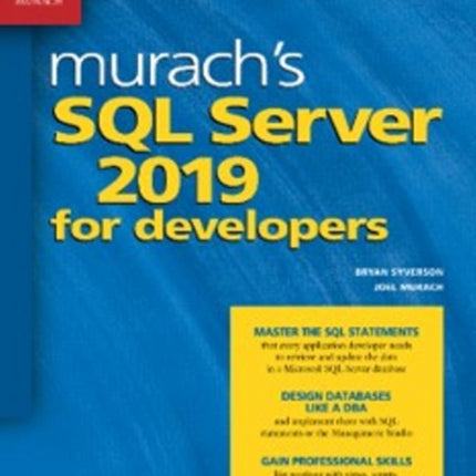 Murach's  SQL Server 2019 for Developers