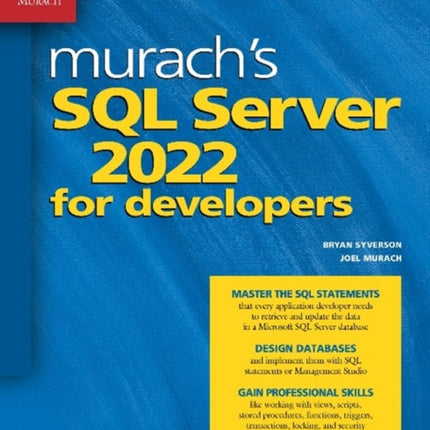 Murach's SQL Server 2022 for Developers