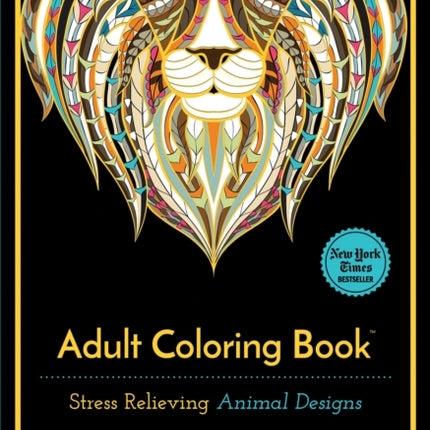 Stress Relieving Animal Designs: Adult Coloring Book, Mini Edition