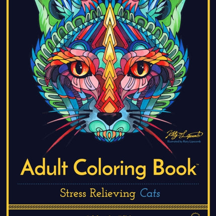 Stress Relieving Cats: Adult Coloring Book, Celebration Edition