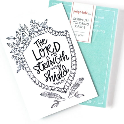 Scripture Coloring Cards: Color, Share, and Inspire