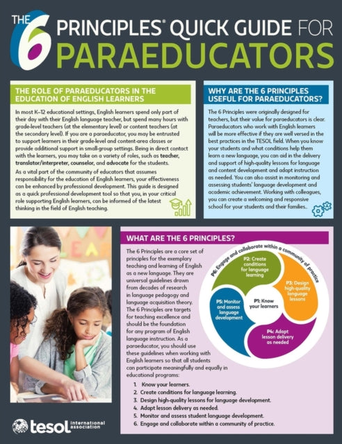 The 6 Principles® Quick Guide for Paraeducators: Pack of 5