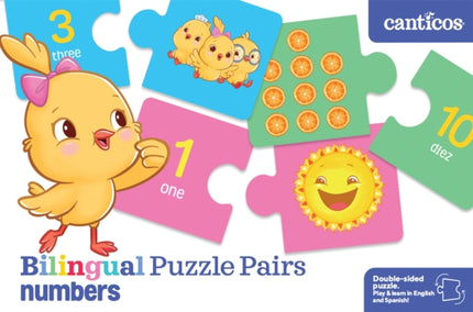 Canticos Bilingual Puzzle Pairs Numbers