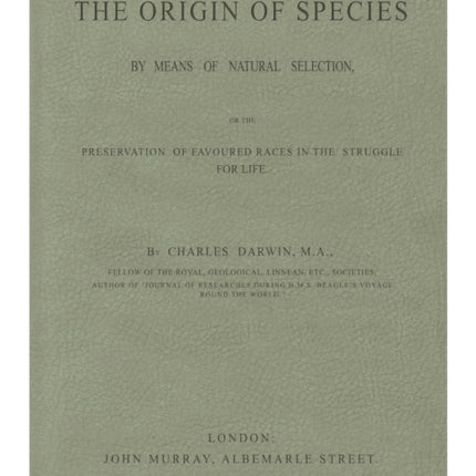 The Origin of Species: Sage Lined Journal