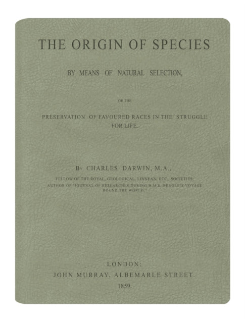 The Origin of Species: Sage Lined Journal