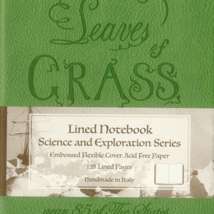 Leaves of Grass: Green Lined Journal: Green