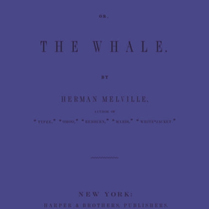 Moby Dick: Blue Lined Journal