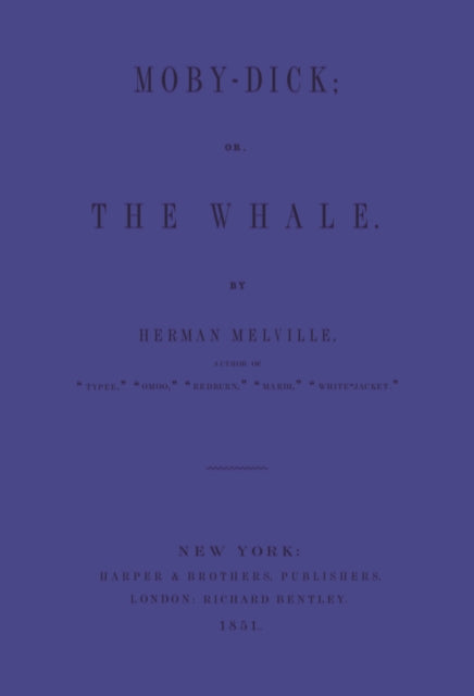 Moby Dick: Blue Lined Journal