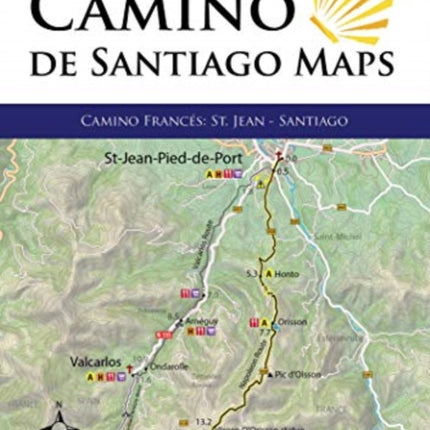 Camino de Santiago Maps: Camino Frances: St Jean - Santiago