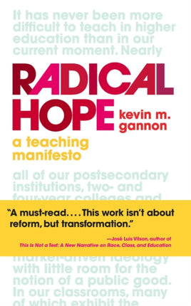 Radical Hope: A Teaching Manifesto