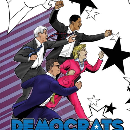 Political Power: Democrats Adult Coloring Book