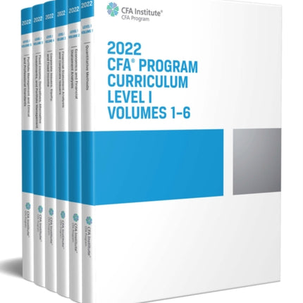 2022 CFA Program Curriculum Level I Box Set