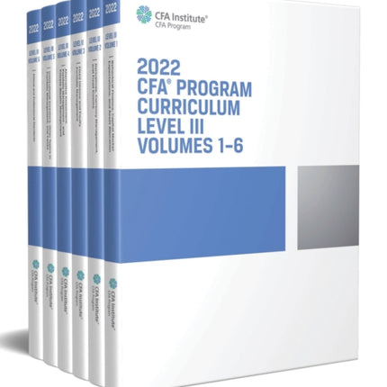 2022 CFA Program Curriculum Level III Box Set