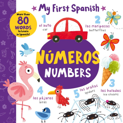 Numbers - Números: More Than 80 Words to Learn in