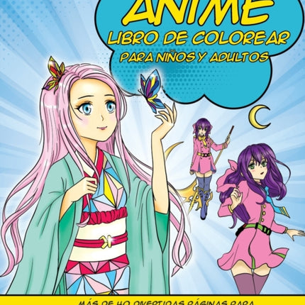 Anime libro de colorear para niños y adultos: Más