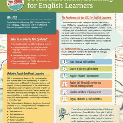 TESOL Zip Guide: Social-Emotional Learning for English Learners