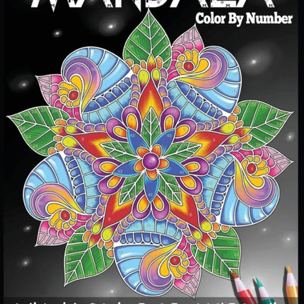 Mandala Color by Number Anti Anxiety Coloring Book for Adult Relaxation