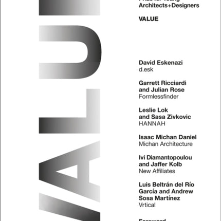 Young Architects 22: Value