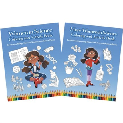 Women in Science Coloring and Activity Book Set