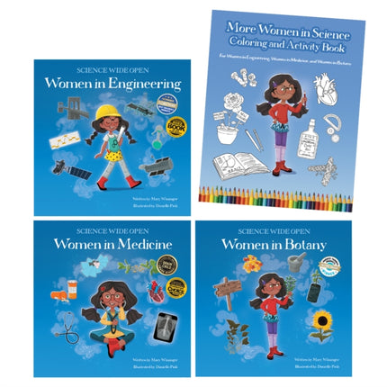 More Women in Science Hardcover Book Set with Coloring and Activity Book