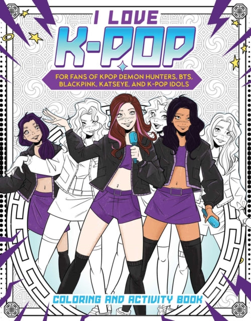 I Love Kpop Coloring and Activity Book