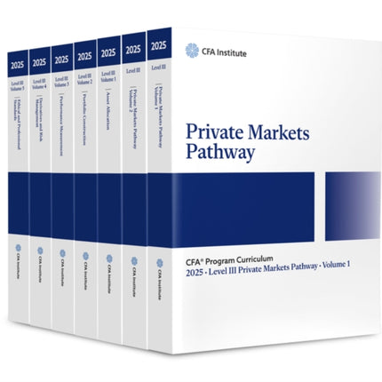 2025 CFA Program Curriculum Level III Private Markets Pathway Box Set