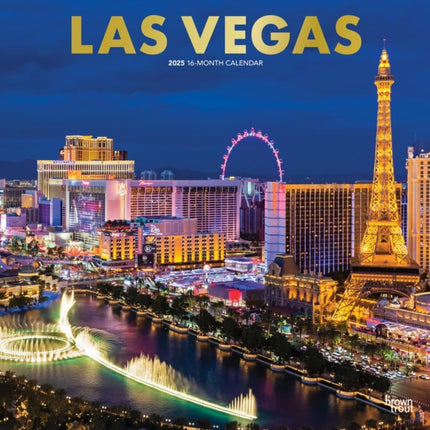 Las Vegas 2025 12 X 24 Inch Monthly Square Wall
