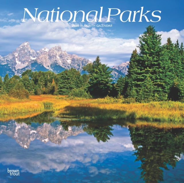 National Parks 2025 12 X 24 Inch Monthly Square Wall Calendar PlasticFree