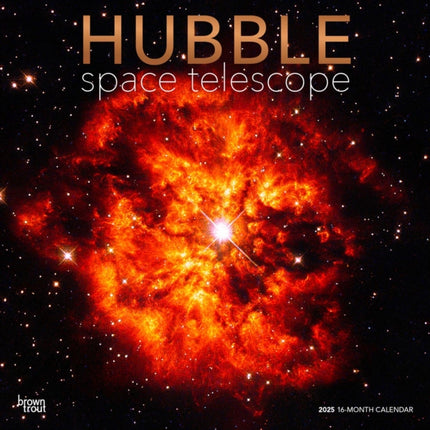 Hubble Space Telescope 2025 12 X 24 Inch Monthly Square Wall Calendar Foil Stamped Cover PlasticFree